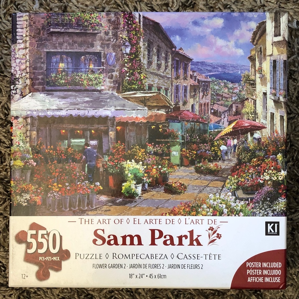 Flower Garden 550-Piece Jigsaw Puzzle - Multicolor